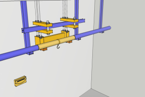 Модель рельсовых весов для инструкции.