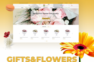 Website creation for online store for the delivery of flowers