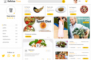 Дизайн интерфейса агрегатора заведений питания