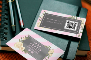 Визитка для магазина модной одежды Ann Fontis