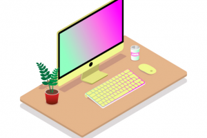 Рабочий стол в изометрии