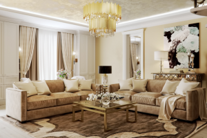 Элегантный дуплекс. Гостиная