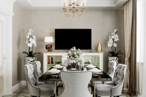 Элегантный дуплекс. Столовая