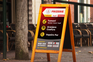 Штендер для парикмахерской