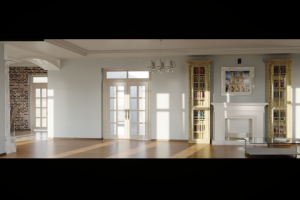 Интерьер гостиной жилого дома