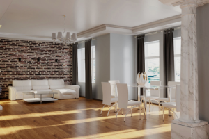 Интерьер гостиной жилого дома