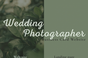 Сайт визитка фотографа