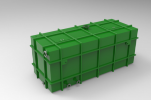 Двухсекционная емкость