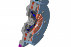 Однодисковое сцепление, сечение