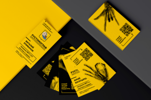 Визитки для компании "Рустомограф".