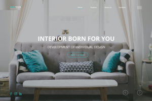 Главная страница для дизайн-студии