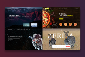 Главные экраны сайтов