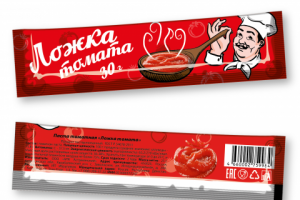 Дизайн упаковки порционной томатной пасты