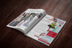 Верстка рекламных страниц для магазина одежды и ателье