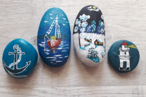 Рисунок на гальке