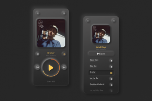 Дизайн мобильного плеера