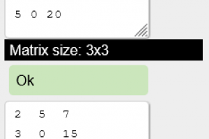 Расчет определителя матрицы