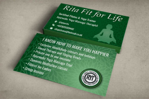 Визитка для тренера йоги