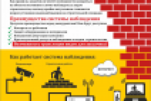 Рекламная листовка с элементами инфографики