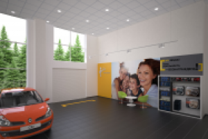 Визуализация дилерского центра RENAULT