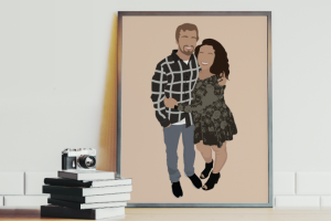 Минималистичный портрет