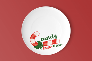 Принт «Candy cane crew»