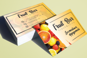 Визитка сервиса доставки фруктов