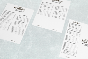 Дизайн и верстка барной карты для кафе-бара