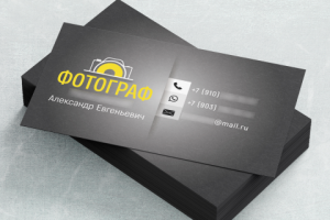 Дизайн визитки для фотографа