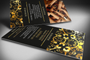 визитка для маникюрного салона