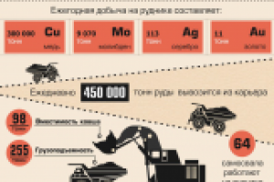 Инфографика "Самый глубокий открытый карьер в мире"