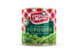 Этикетка Фрау Марта  - Зеленый горошек