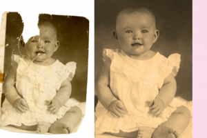 Старое фото, ретушь