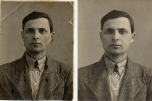 Старое фото, ретушь