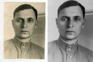 Старое фото, ретушь