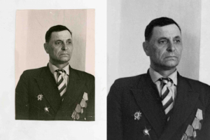 Старое фото, ретушь