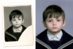 Старое фото, ретушь