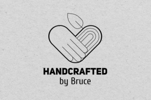 Логотип для столярной мастерской "Handcrafted by Bruce"