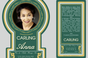 Подарочная винная этикетка