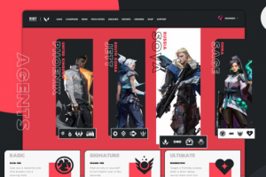 Верстка нестандартного макета по игре VALORANT