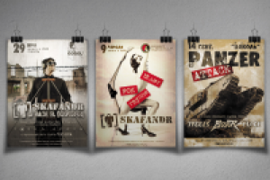 Афиши рок-концертов.