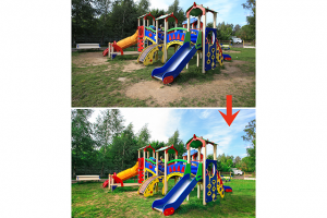 Добавлена трава, повышена яркость и насыщенность