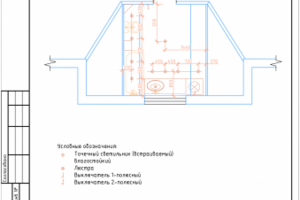 План электроточек (ванная)
