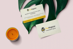 Визитка для языковых курсов