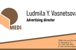 Визитка Vasnetsova / MEDI