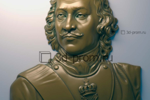 Портрет "Пётр I (барельеф)" 3d модель