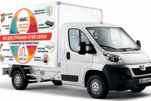 Development of the design of outdoor advertising, vehicles.