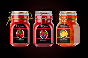 Дизайн этикеток для конфитюра FitGurme