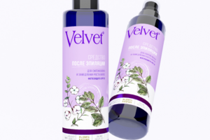 Дизайн упаковки для косметического бренда Velvet
