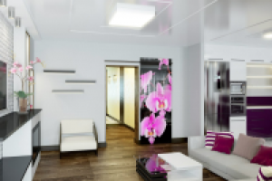 Гостинная с кухней